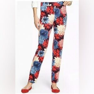 Talbots Chatham Slim Ankle Dahlia Floral Pants size 4